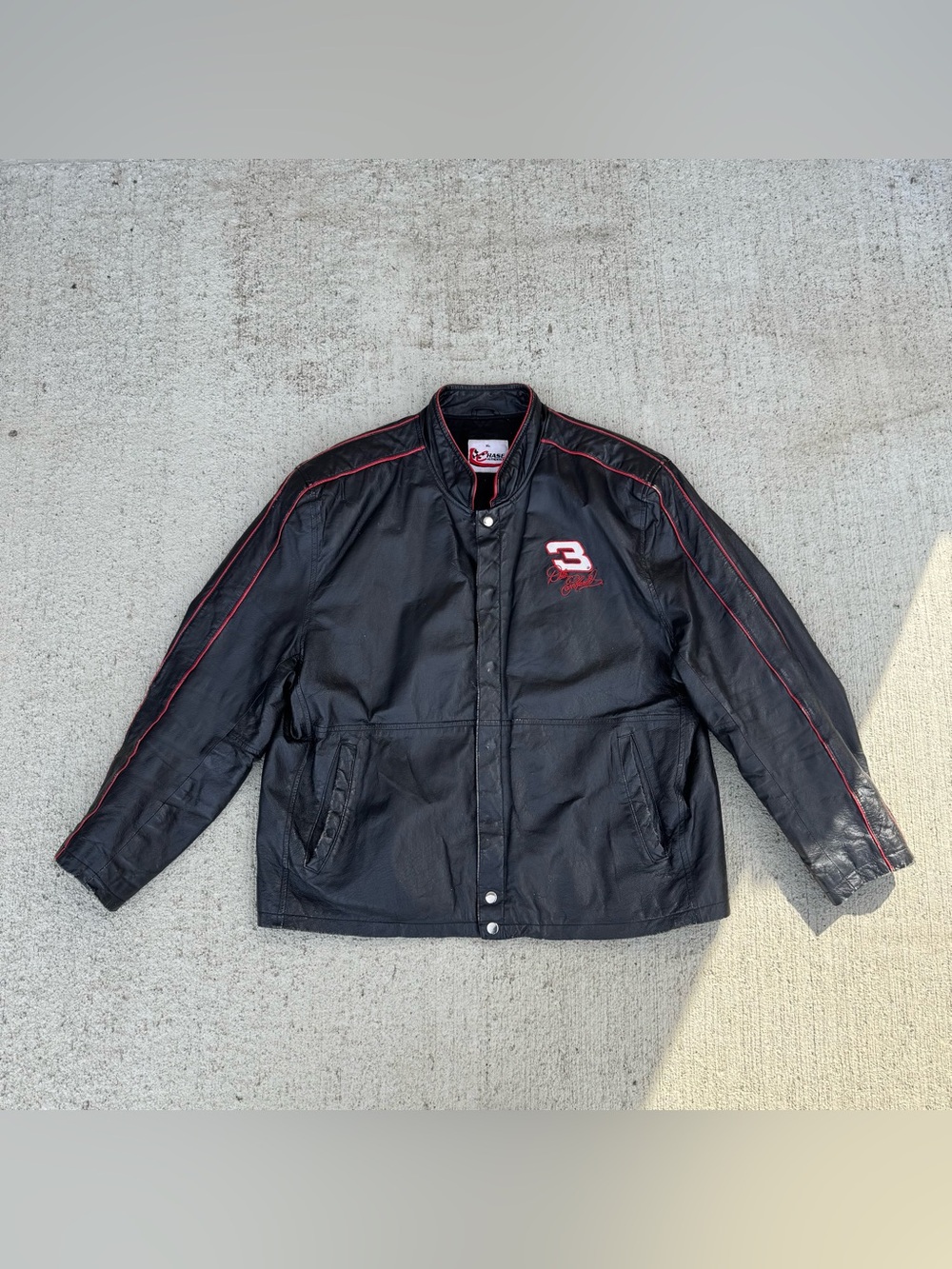 Chase Dale Earnhardt The Intimidator Jacket Vintage NASCAR Leather Jacket XL